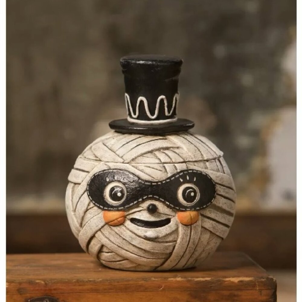 Johanna Parker Bethany Lowe Halloween ~ Mummy Moe Container Jar NEW